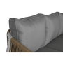 DKD Home Decor Sofá Terraza y Jardín Gris Claro Natural 189 x 73 x 84 cm Set de 4
