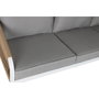 DKD Home Decor Conjunto de Sofá de 4 Piezas en Aluminio y Poliéster Gris Claro