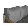 DKD Home Decor Conjunto de Sofá de 4 Piezas en Aluminio y Poliéster Gris Claro