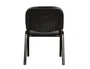 Q-connect Silla Confidente Apilable Tapizada en Malla Negra