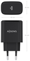 AISENS Cargador GaN 45W con 1xUSB-C PD3.0, Negro