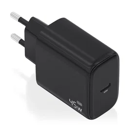 AISENS Cargador GaN 45W con 1xUSB-C PD3.0, Negro