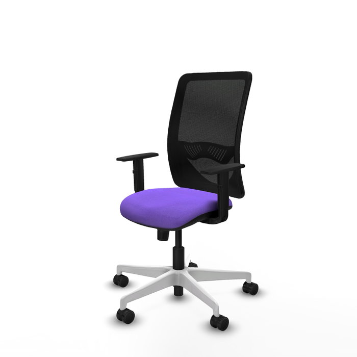 PIQUERAS Y CRESPO Silla de oficina Zulema con mecanismo Sincro, Lila y Negro PIQUERAS Y CRESPO Silla de oficina Zulema con mecanismo Sincro, Lila y Negro