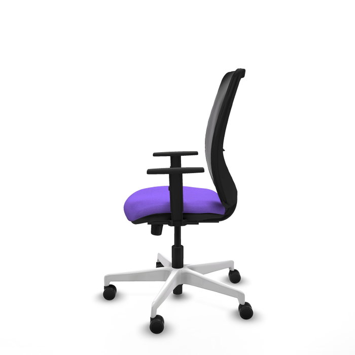 PIQUERAS Y CRESPO Silla de oficina Zulema con mecanismo Sincro, Lila y Negro PIQUERAS Y CRESPO Silla de oficina Zulema con mecanismo Sincro, Lila y Negro