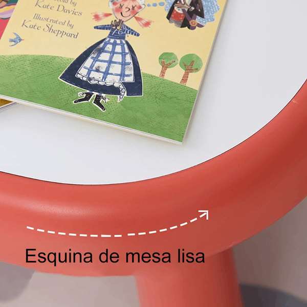 Ociotrends Set de Mesa + Dos Sillas 64*52*45,5 cm Edad Mínima: 2 años