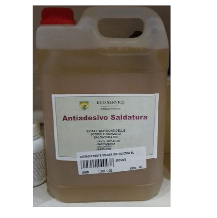 ECOSERVICE Antiadherente para Soldar Sin Silicona 5L Mejora Estabilidad Arco