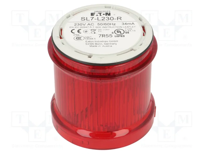 EATON ELECTRIC Señalizador luminoso LED rojo SL7 IP66 EATON ELECTRIC Señalizador luminoso LED rojo SL7 IP66