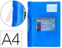 Beautone Carpeta dossier con pinza lateral azul A4, pack de 10