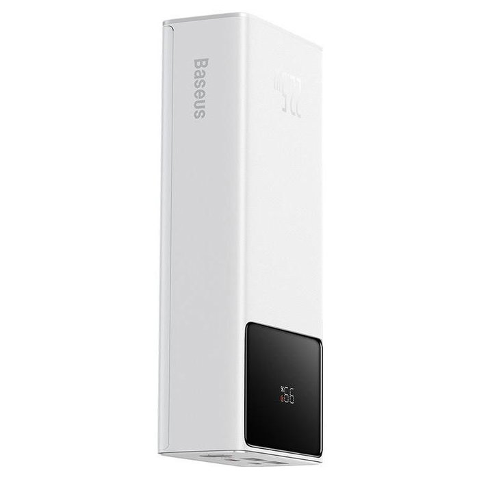 Baseus Star-lord 20000mAh 22.5W Carga Rápida Digital Power Bank Blanco con Cable USB-C 3A 0.3m