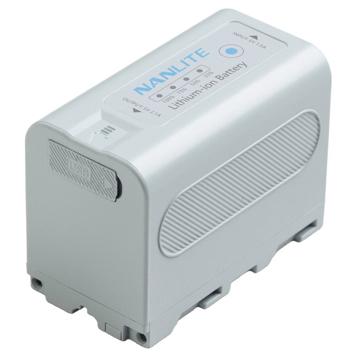 Nanlite BT-NPF750 Batería de iones de litio 5200mAh Mint Blue Nanlite BT-NPF750 Batería de iones de litio 5200mAh Mint Blue