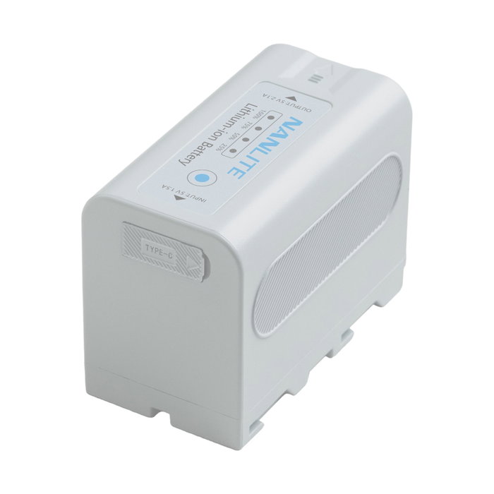 Nanlite BT-NPF750 Batería de iones de litio 5200mAh Mint Blue Nanlite BT-NPF750 Batería de iones de litio 5200mAh Mint Blue