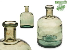 Giftdecor Botella Decorativa Vidrio Ancha Champagne 15 x 24 x 15 cm (Set de 6)