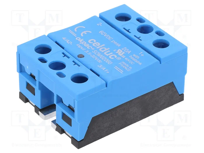 CELDUC SOM02060 Relé de Estado Sólido 20A 5-40VDC CELDUC SOM02060 Relé de Estado Sólido 20A 5-40VDC