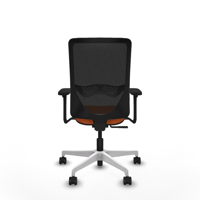 PIQUERAS Y CRESPO Silla de oficina Zulema con Mecanismo Sincro, Tela Naranja y Malla Negra PIQUERAS Y CRESPO Silla de oficina Zulema con Mecanismo Sincro, Tela Naranja y Malla Negra