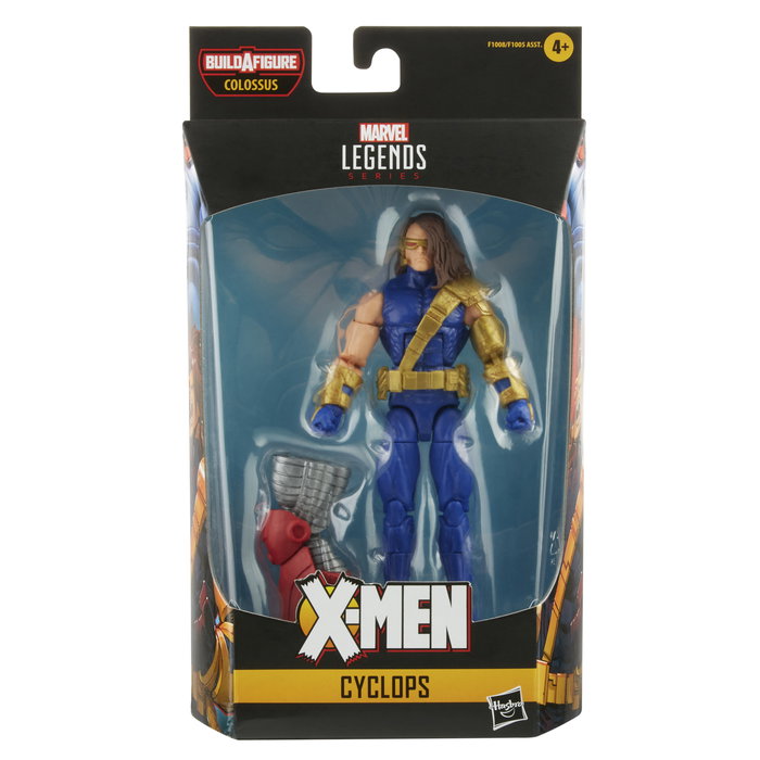 Hasbro Marvel Legends X-Men Figura de Cyclops de 15 cm Edición Era de Apocalipsis, PVC Articulada, Incluye Piezas de Colossus