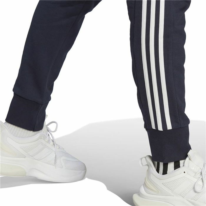 Pantalón Largo Deportivo Adidas M 3S Ft Tc Negro Azul oscuro Hombre