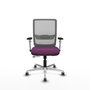 PIQUERAS Y CRESPO Silla de oficina Haches Morado y Gris