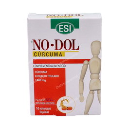 TREPATDIET-ESI No Dol Curcuma 10Cap. Liquida - Suplemento Antiinflamatorio y Antioxidante con Cúrcuma