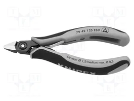 KNIPEX Alicates de corte lateral de precisión ESD 125 mm