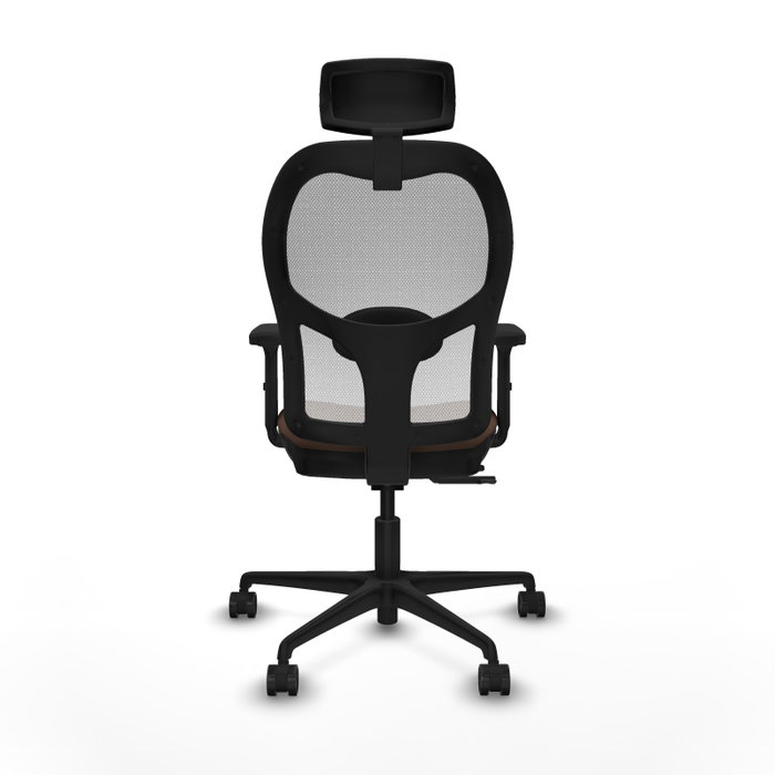 PIQUERAS Y CRESPO Silla de oficina Jorquera con mecanismo Sincro/Traslack, Marrón y Blanco PIQUERAS Y CRESPO Silla de oficina Jorquera con mecanismo Sincro/Traslack, Marrón y Blanco