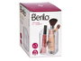Berilo Organizador Cuadrado Alto 3 Huecos Transparente Plástico 8.3x11.5x8.3 cm (Set de 12)