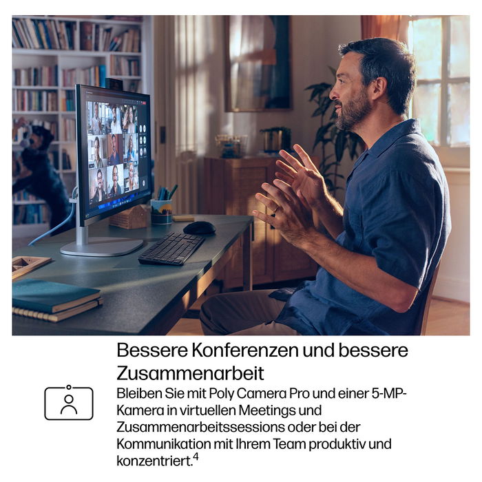 HP Elite Studio 8 AiO Intel Core Ultra 5 245 60,45cm 23,8Zoll FHD 16GB 512GB SSD W11P 3J Gar