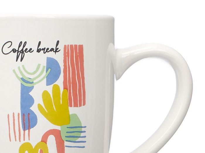 Vessia Taza Porcelana Coffee Break Surtidos 350 ml (12.4x10x8.3 cm) (Set de 27)