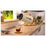 Bosch Tetera Eléctrica TWK1M127, 1.7 Litros, 2400W, Apagado Automático, Base Giratoria, Color Crema y Antracita