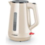 Bosch Tetera Eléctrica TWK1M127, 1.7 Litros, 2400W, Apagado Automático, Base Giratoria, Color Crema y Antracita