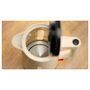 Bosch Tetera Eléctrica TWK1M127, 1.7 Litros, 2400W, Apagado Automático, Base Giratoria, Color Crema y Antracita