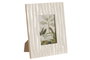 DKD Home Decor Marco de Fotos 10x15 Mango y Cristal Blanco