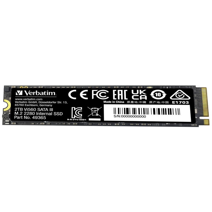 Verbatim Vi560 S3 2TB M.2 SATA III Verbatim Vi560 S3 2TB M.2 SATA III