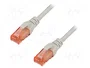 DIGITUS Patch cord Cat 6 U/UTP 0,25 m Gris