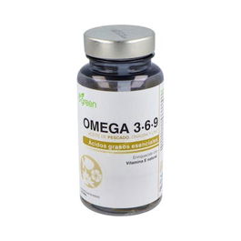 B.GREEN Omega 3-6-9 + Vitamina E 48 Cápsulas