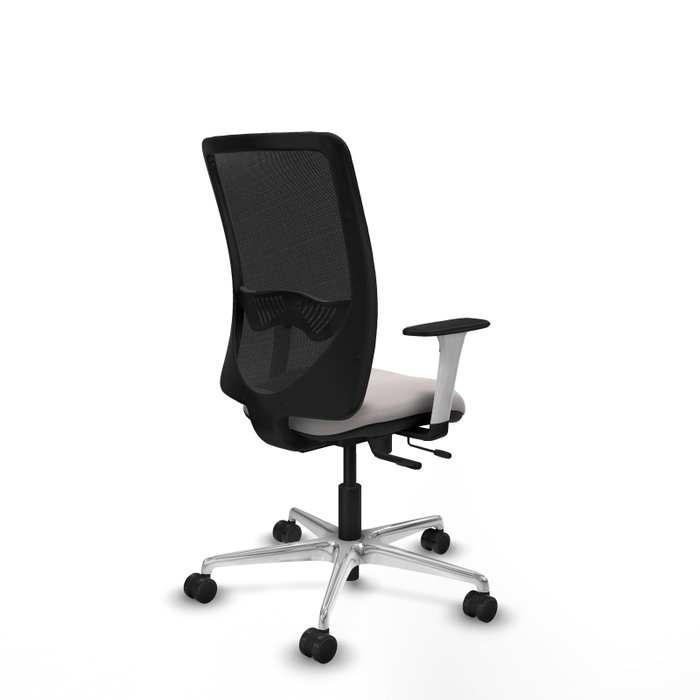PIQUERAS Y CRESPO Silla de oficina Zulema con mecanismo Sincro/Traslack en Blanco y Negro