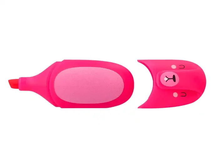 Imaginovo Rotulador fluorescente Safari Glow Neon Animales y Clip Caja de 6 Unidades Surtidas