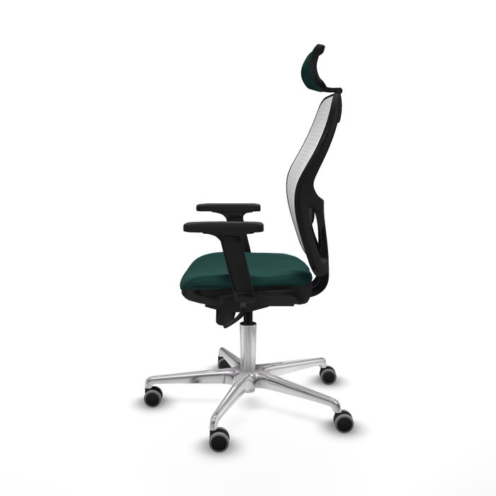 PIQUERAS Y CRESPO Silla de oficina Jorquera Verde botella y Blanco