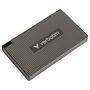 Verbatim 32030 Mini SSD Externo USB C 512GB Gris Metal, USB 3.2 Gen 2x2, 2000 MB/s Lectura, Incluye Cable USB-C y Software Nero