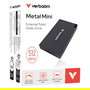 Verbatim 32030 Mini SSD Externo USB C 512GB Gris Metal, USB 3.2 Gen 2x2, 2000 MB/s Lectura, Incluye Cable USB-C y Software Nero