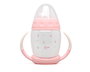 KioKids Taza de Aprendizaje Step 1 con Tetina de Silicona Anticólico, 270 ml, Rosa, para Bebés +6 Meses, Colección Petits Moments