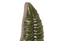 DKD Home Decor Set de Decoración de 3 Piezas de Mango y Metal con Hojas Lacadas