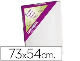Liderpapel Bastidor Lienzo Grapado 100% Algodón Bordes Madera 73x54 cm Apto Óleo Acrílico