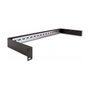 DeLOCK Panel de Riel DIN 19 Pulgadas 1U Negro - Canaleta Ranurada para Cables, Metal, Ancho 180 mm, Profundidad 482 mm, Altura 45 mm