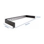 DeLOCK Panel de Riel DIN 19 Pulgadas 1U Negro - Canaleta Ranurada para Cables, Metal, Ancho 180 mm, Profundidad 482 mm, Altura 45 mm