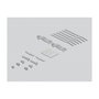 DeLOCK Panel de conexiones Keystone de 6 puertos, gris, metal, 112.5 mm x 123.5 mm x 45.2 mm