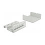DeLOCK Panel de conexiones Keystone 6 puertos Gris Metal