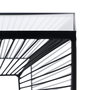 Mesita Negro Metal-Cristal 45,50 X 45,50 X 45,50 cm