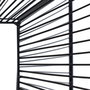 Mesita Negro Metal-Cristal 45,50 X 45,50 X 45,50 cm