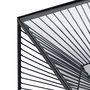 Mesita Negro Metal-Cristal 45,50 X 45,50 X 45,50 cm