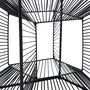 Mesita Negro Metal-Cristal 45,50 X 45,50 X 45,50 cm